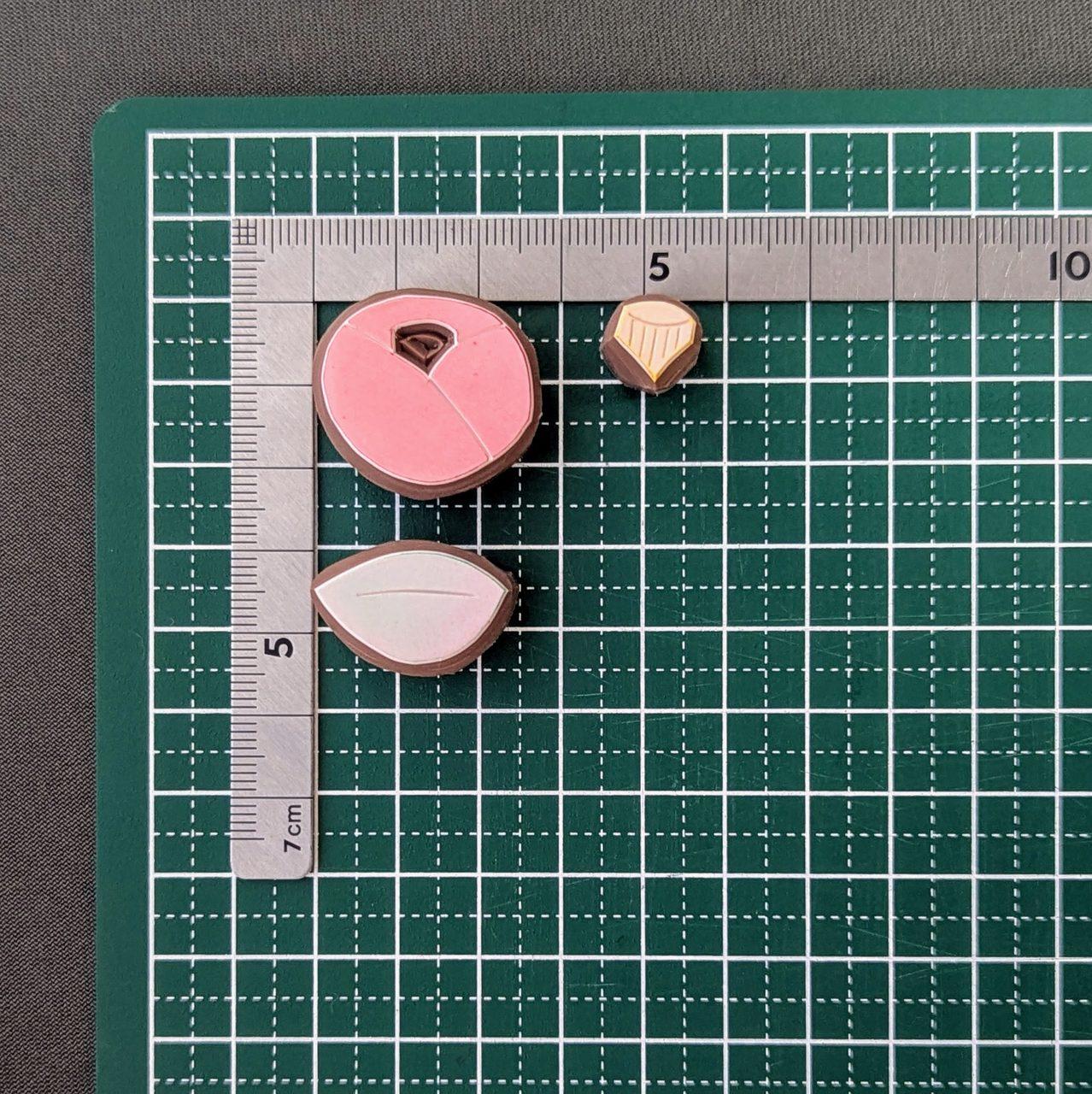 消しゴムはんこ つばきセット|冬の花スタンプ 椿・和風|御朱印・年賀状に | 5枚目